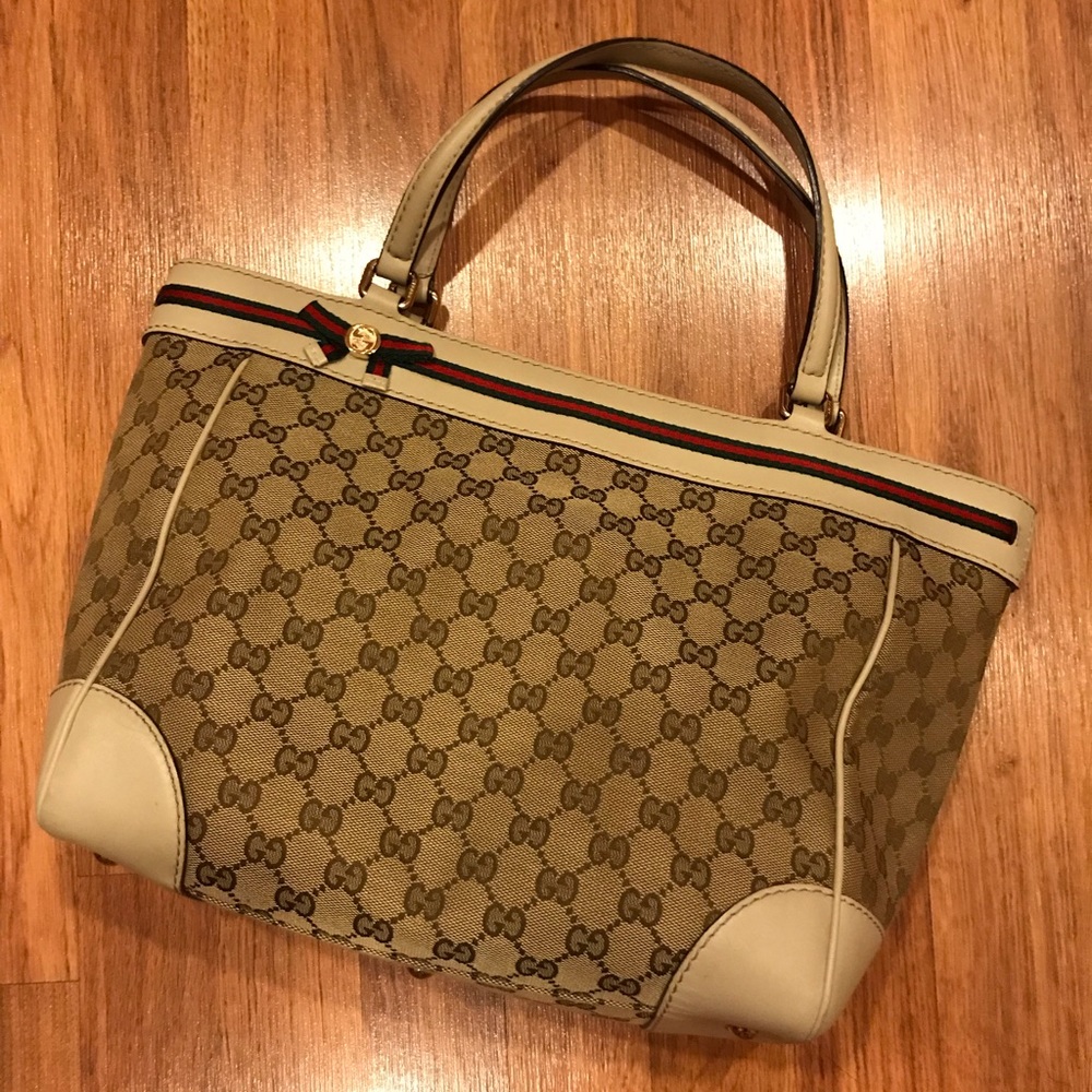 Gucci Canvas Tote - image 1
